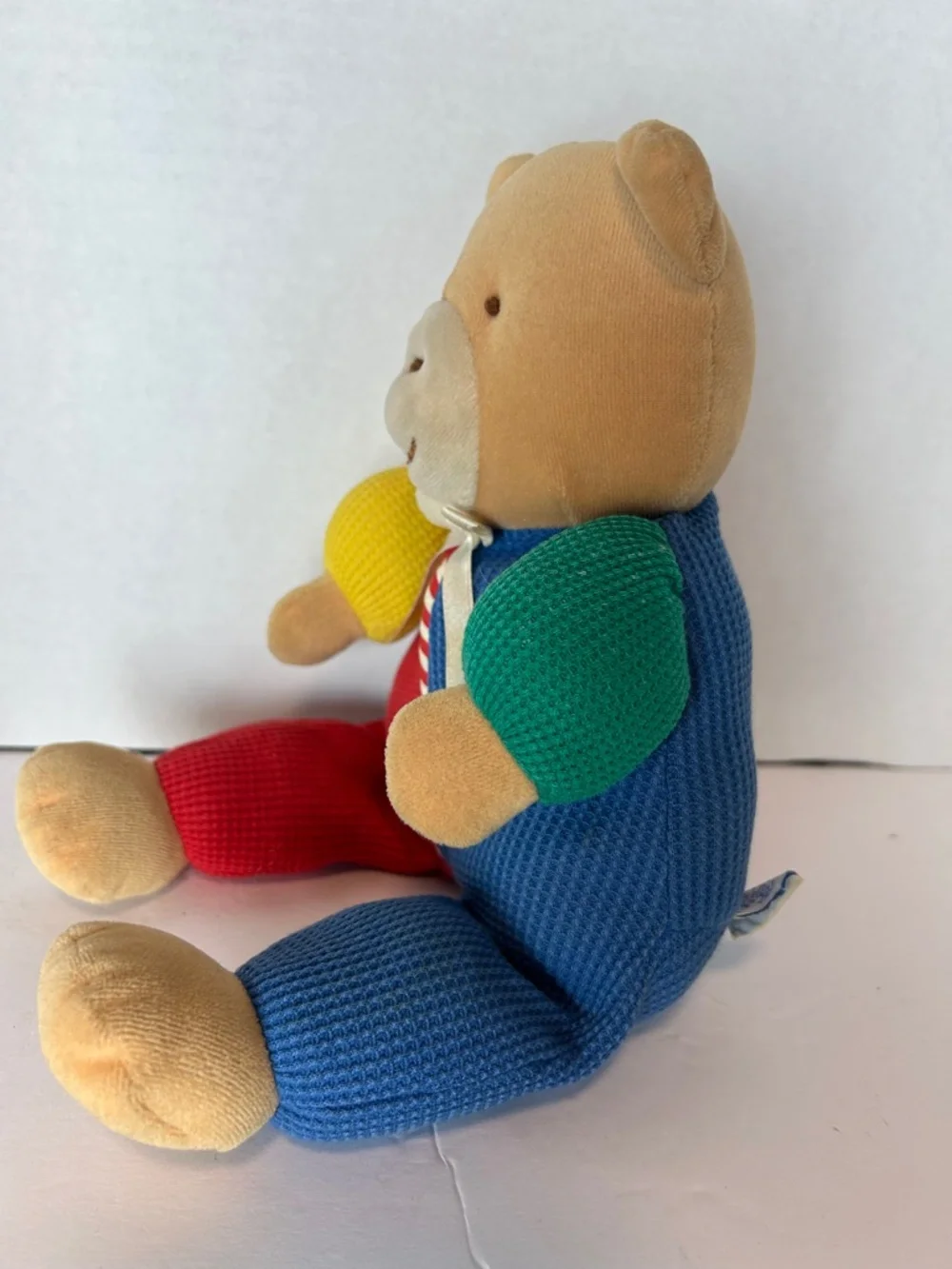 VTG EDEN Plush Bear Waffle Knit Primary Color 13